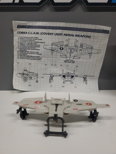 Hasbro joe cobra claw 1984 - g, i